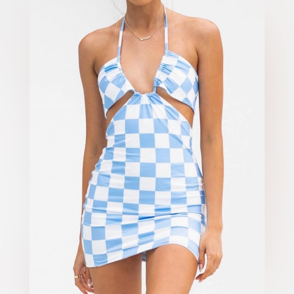 Beginning Boutique - Mini Dress - Checkered